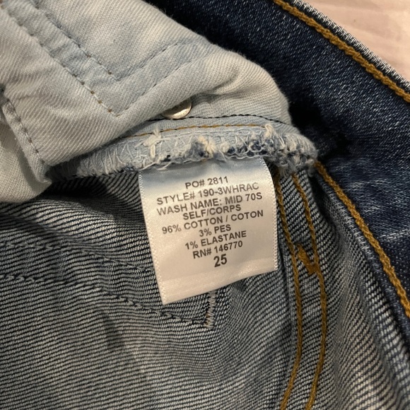 Re/Done Comfort Stretch High Rise Ankle Crop Jeans - Picture 6 of 8